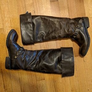 Marco Santi Dark Brown Studded Boots